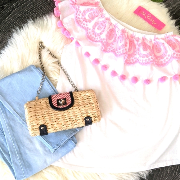 Boho Straw Hand Bag - Picture 1 of 7